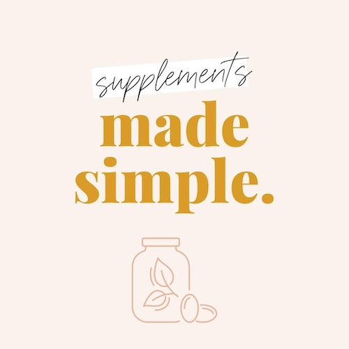Supplements Made Simple